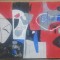 Lucrare abstracta// tempera pe carton, Teodora Moisescu Stendl