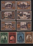 Set Notgeld 5 + 10 + 20 + 25 + 6 x 50 pf Merseburg, Europa