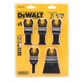 Cumpara ieftin Set 5 lame pentru scule multifunctionale Dewalt DT20732-QZ, pentru lemn