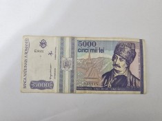 Romania 5000 Lei 1993 foto