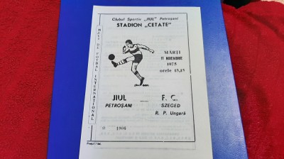 program Jiul - FC Szeged foto