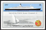 TRISTAN DA CUNHA 1979 VAPOARE VIZITA REGALA, Nestampilat