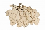 Accesorii pentru activitati crafts pirogravura lemn,strugure,7x7cm,5 bucati set