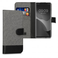 Husa Kwmobile pentru Honor 50, Textil, Gri/Negru, 57494.02