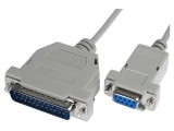 Cablu Bq Cable D-Sub 25 pini la 9 pini, 3m, 28AWG, D-Sub Mufa la Soclu