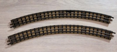 8 LINII SINE CURBE SCARA HO &amp;ndash; 16.5 MM HORNBY DUBLO 33 CM. VINTAGE foto