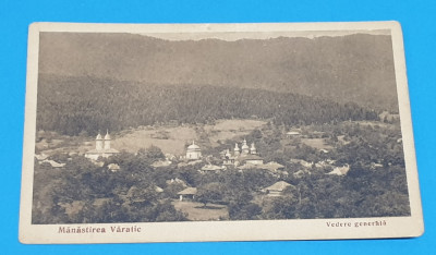 Carte Postala veche perioada interbelica - Manastirea Varatic - vedeere generala foto