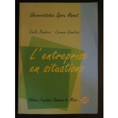 L&#039;entreprise en situations-Emilia Bondrea, Carmen Dumitriu
