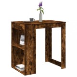 VidaXL Masă de bar, stejar fumuriu, 102x70x103,5 cm, lemn prelucrat