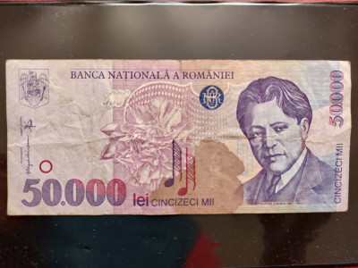 Bancnota 50.000 lei 1996 Romania foto