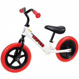 Cumpara ieftin Bicicleta fara pedale pentru copii Ready, Action One, 12 inch, Alb Rosu