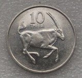 P1. Botswana 10 Thebe 1989 **