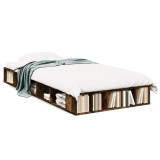 Cumpara ieftin Cadru de pat, stejar fumuriu, 90x200 cm, lemn prelucrat