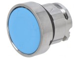 Comutator apăsare 22mm poziție stabilă albastru