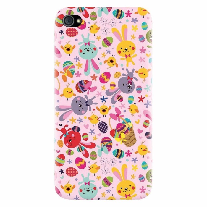 Husa silicon pentru Apple Iphone 4 / 4S, Fun Easter Egg