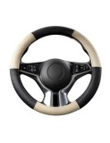 Husa Volan Din Piele Naturala Perforata Bej 37-39 cm