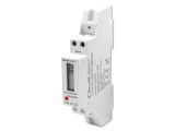 Contor digital QOLTEC 1-fazat LCD pentru montare pe șină DIN