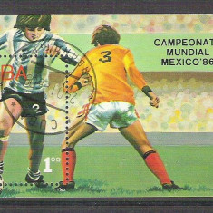 Cuba 1986 Sport, perf. sheet, used AA.027