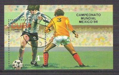 Cuba 1986 Sport, perf. sheet, used AA.027 foto