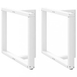 Picioare masa vidaXL, forma T, 90x35x73 cm, otel alb, set 2 buc, reglabile, birou/masa