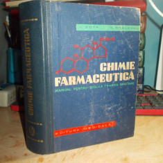 V. ZOTA - CHIMIE FARMACEUTICA , MANUAL SCOLI TEHNICE SANITARE , 1962