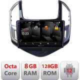 Navigatie Chevrolet Cruze 2013+ Android 12 QLED 2K 8GB RAM 128GB 4G
