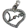Pandantiv, jolie silver, argint 925, model inima love, 1.2 g, 1.5 x 1.5 cm