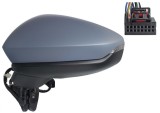 Oglinda exterioara Audi A3 (8y), 04.2020-, montare stanga, reglaj electric; carcasa grunduita; incalzit; sticla asferica; geam cromat; rabatabil; 16