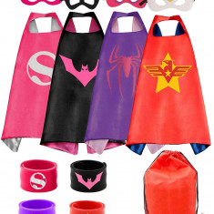 RRand Kids Dress Up Set de pelerine de supereroi și brățări palme Costume pentru