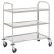 Gossi carucior de bucatarie 3 niveluri 95x45x83,5 cm otel inoxidabil