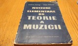 NOTIUNI ELEMENTARE DE TEORIE A MUZICII - Ludovic Paceag, Petre Brincus - Editura Muzicala, 1961, 346 p. cu ilustratii si partituri in text