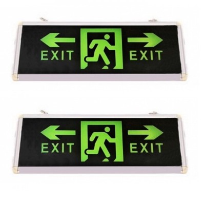 Indicator Luminos EXIT Stanga Dreapta LED Acumulator 355x145mm 2Fete foto