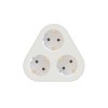 Stecher triplu Technik MT-3WH cu contact protectie 3x Schuko 3500W 16A alb