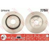 Disc frana Trw DF6416, parte montare : Punte fata