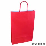 Pungi hartie ROSII - 3 sticle vin, 26x39x8 cm, set 30 buc