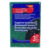 Set Lavete Abrazive Platin, 3 Bucăți, Verde, Oem