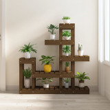 Suport pentru plante, maro, 92x25x97 cm, lemn masiv de pin GartenMobel Dekor, vidaXL