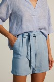 Medicine pantaloni scurti femei, neted, high waist