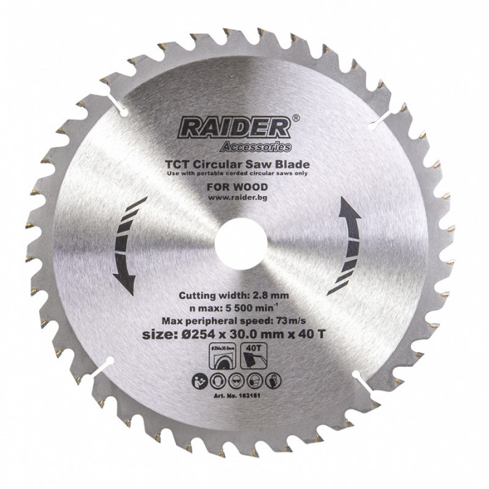 Disc circular Raider, 254 x 30 mm, 40T