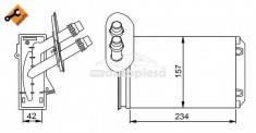 Radiator incalzire interior VW CADDY II Pick-up (9U7) (1996 - 2000) ITN 01-6173VW foto