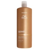 Sampon hidratant pentru par uscat si lipsit de stralucire cu Squalane &amp; Omega 9 Ultimate Smooth, 1l, Wella Professionals