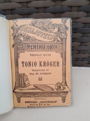 Tonio Kroger - Thomas Mann foto