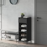 VidaXL Pantofar, negru, 40x36x105 cm, lemn prelucrat 819781