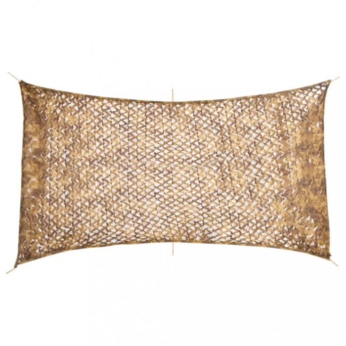 vidaXL Plasă de camuflaj cu geantă de depozitare, nisipiu, 506x279 cm 4008253