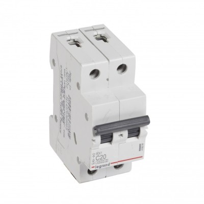 Siguranta automata 20A 2P C 4,5ka Legrand RX3 419698 foto