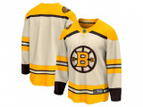Boston Bruins tricou de hochei pentru copii Cream 100th Anniversary Premier Breakaway Jersey - L/XL