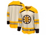 Boston Bruins tricou de hochei pentru copii Cream 100th Anniversary Replica Jersey - L/XL