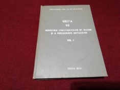 INDICATOARE TARIFARE DE CALIFICARE GRUPA O5 VOL I 1972