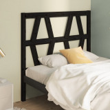 VidaXL Tăblie de pat, negru, 81x4x100 cm, lemn masiv de pin 818599