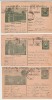 Romania, 3 intreguri RPR carti postale semiilustrate circulate 1953-1954